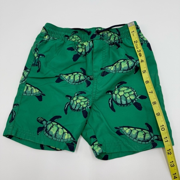 Tea Collection Boys Green Turtle Swim Trunks Shorts 4T - Picture 4 of 7